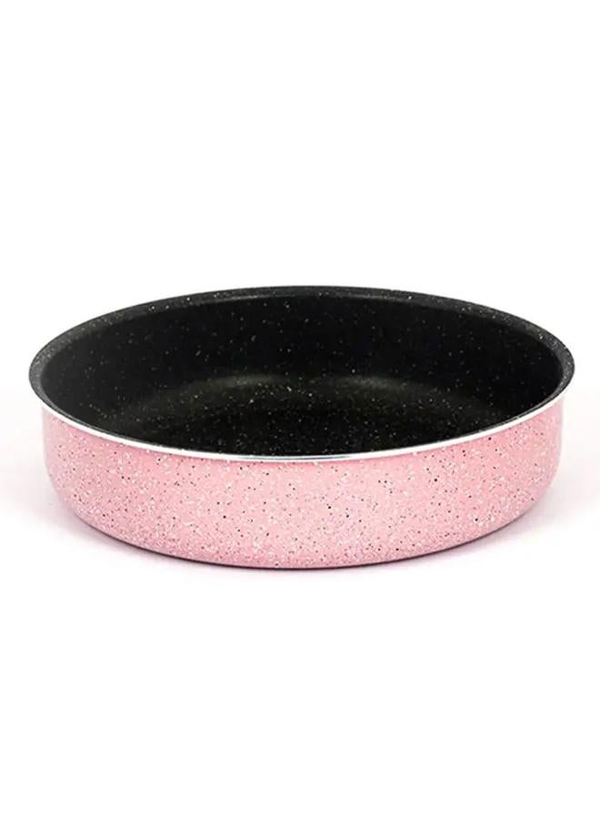 Rocky Granite Tray 20Cm Round Pink