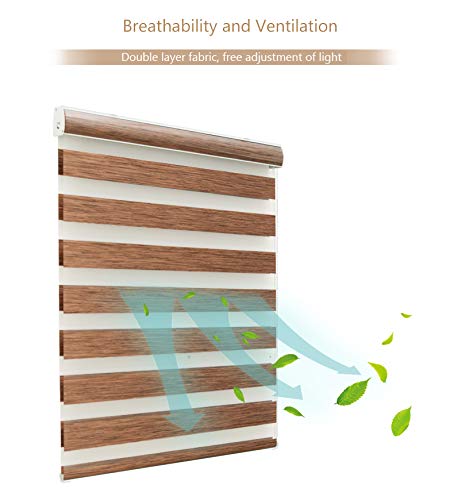 ZEBRA BLINDS Polyresin Curtain, 115 X 130, Brown - Image 3