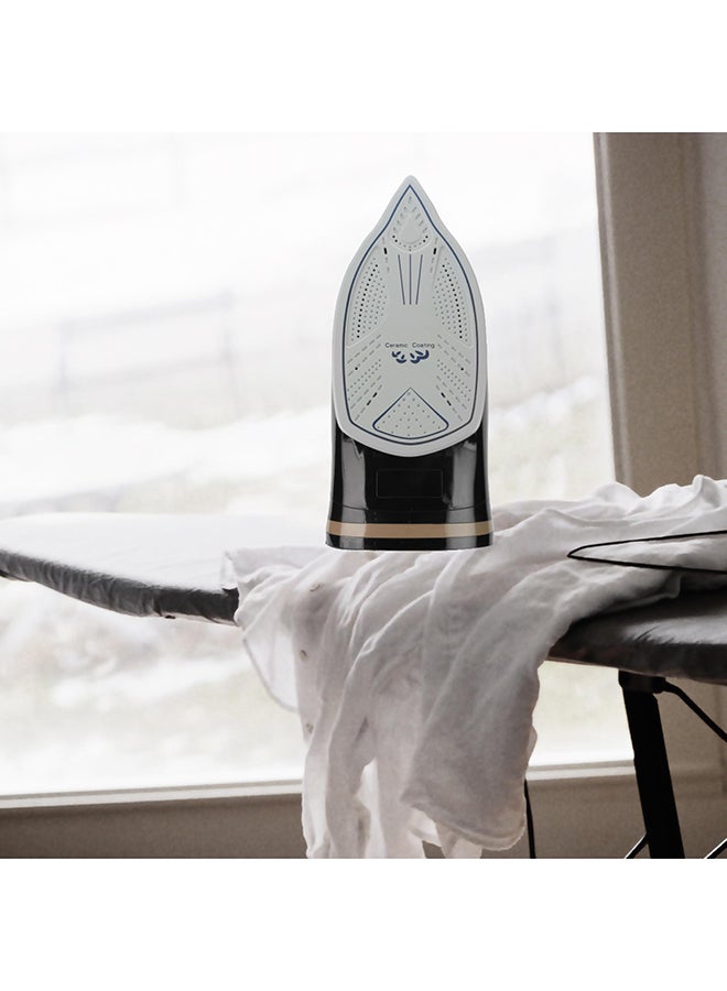 DAEWOO Steam Iron With Steam Burst, Spray Function, Self Cleaning, Anti Drip, Anti Calcium - 2 Years Warranty 1.7 L 2400 W DSI-6291 Black - Image 4