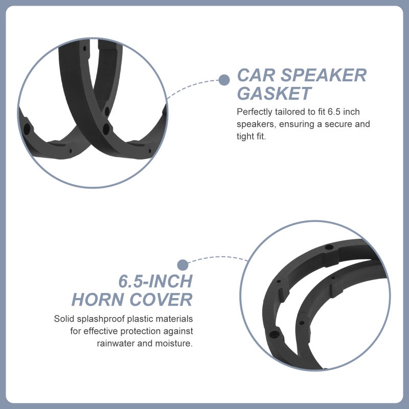 Universal PVC Spacer Rings for Car Speakers, Improving Sound with Durable Design - Image 4