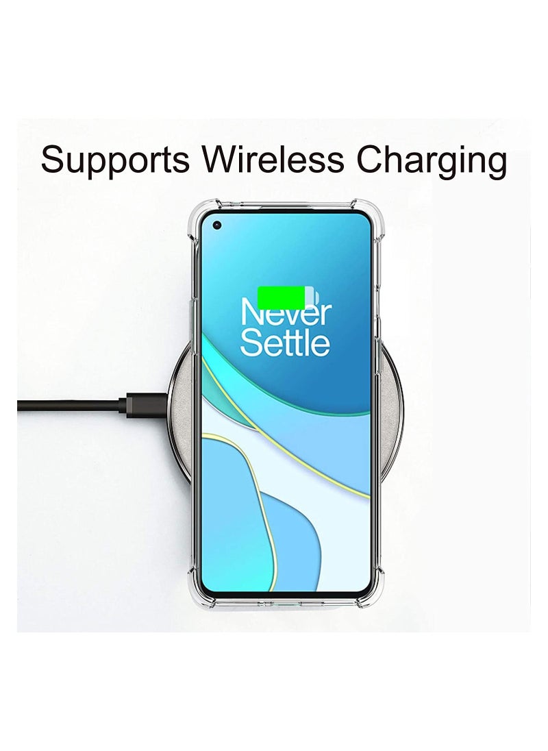 CATANES جراب واقٍ من الصدمات Gorilla Bumper لهاتف OnePlus 8T مقاس 6.55 بوصة شفاف  - Image 4