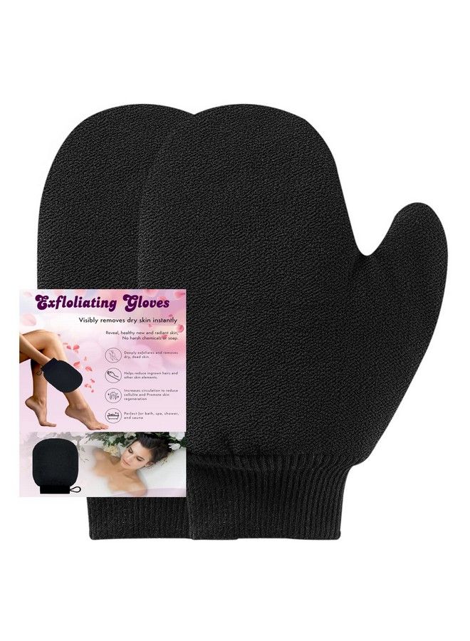 Droposale Bath Gloves Spa Massage Body Scrubber Cleaner Gloves Exfoliating Body & Face ;; Dead Skin Remover Deep Scrubbing Exfoliating Mitt Body Glove. (Thumb Exfoliating Gloves)  - Image 3