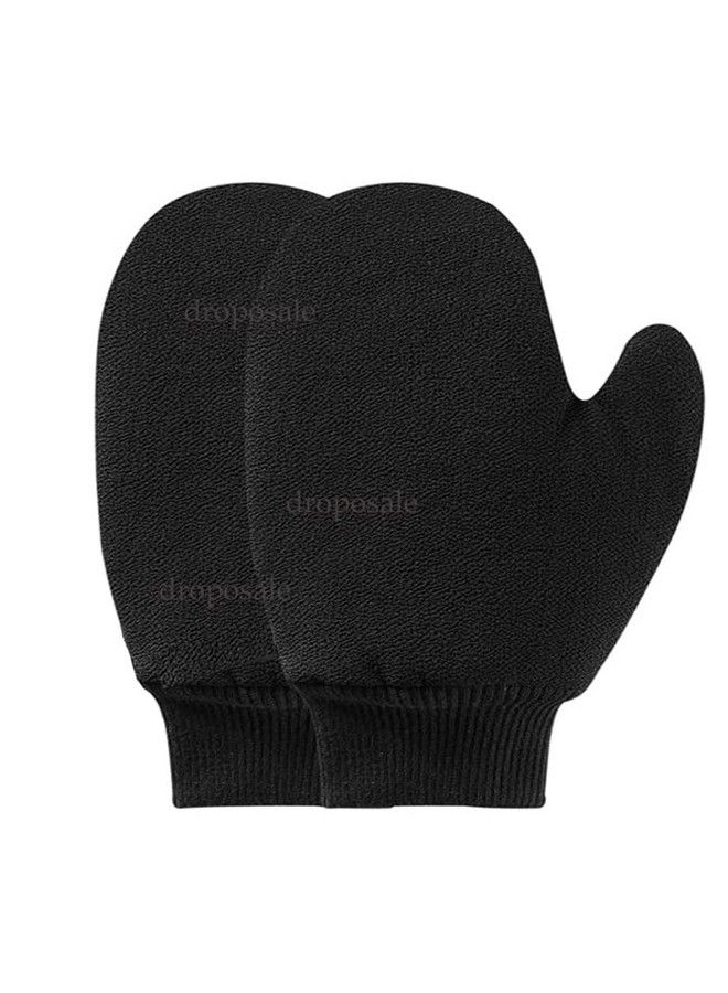 Droposale Bath Gloves Spa Massage Body Scrubber Cleaner Gloves Exfoliating Body & Face ;; Dead Skin Remover Deep Scrubbing Exfoliating Mitt Body Glove. (Thumb Exfoliating Gloves)  - Image 2