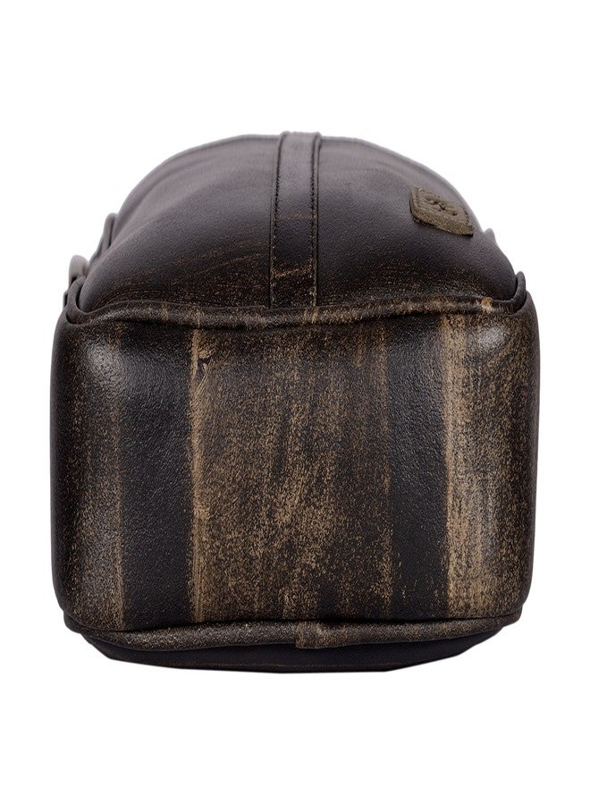 RL Mens Cross-Body Messenger sling Bag (Brown) - Image 4