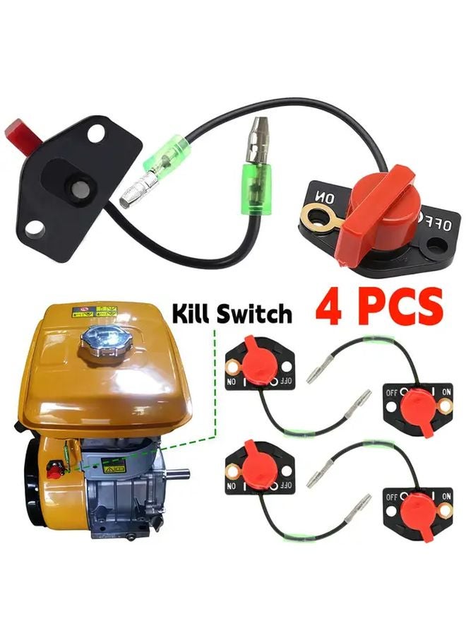 4pcs Engine Stop Switch Compatible with EX13 EX17 EX21 EX27 EX30 EX35 EX40 EH36 EH41 EY20 EY28 Models - Image 2