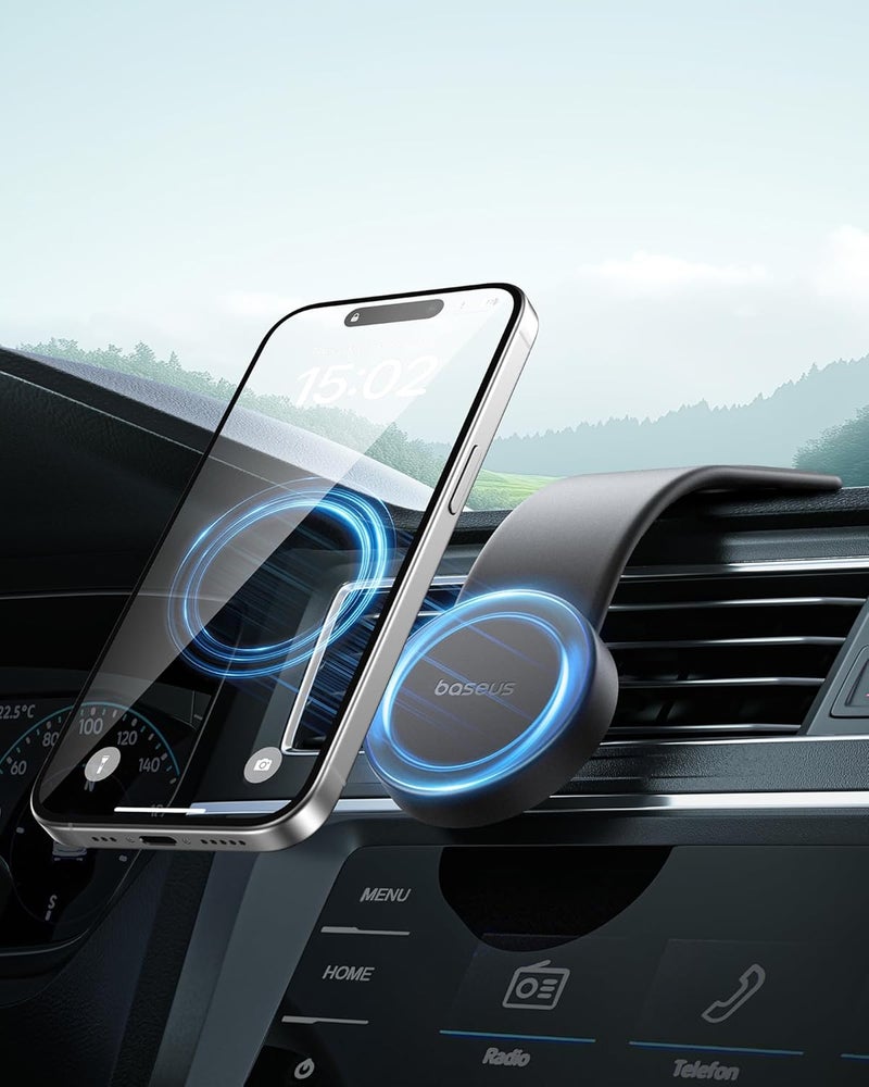 Baseus PrimeTrip C02 Air Magnetic Stick-On Car Mount, Cluster Black - Image 3