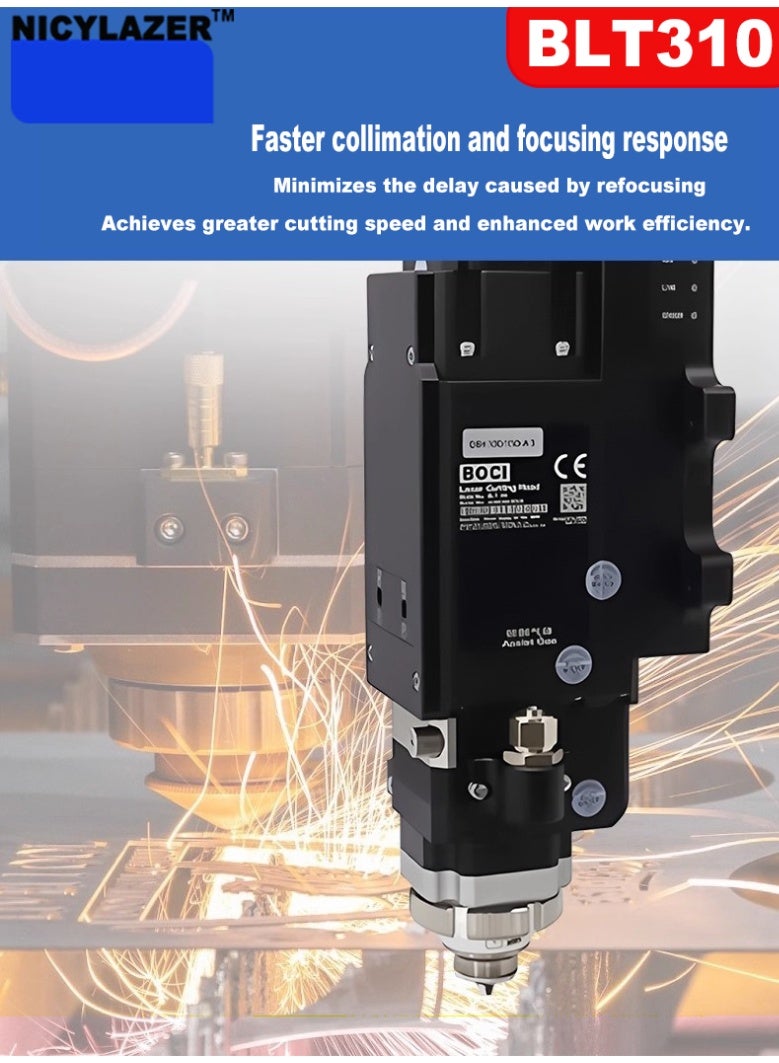 رأس ليزر التركيز التلقائي BOCHU BLT310 BOCI Heijin'gang: تتبع سعوي عالي الدقة لقطع الفولاذ الكربوني والألومنيوم والفولاذ المجلفن. - Image 2