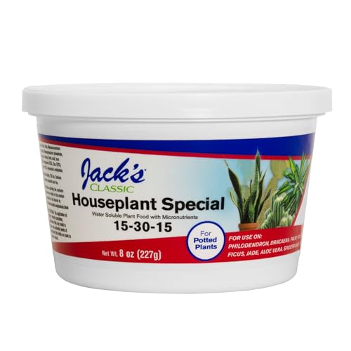 Jacks Classic Jack's Classic 15-30-15 Houseplant Special Water-Soluble Fertilizer with Micronutrients to Green-Up and Increase Blooms in Houseplants, 8oz - Image 1