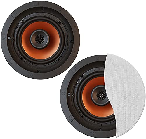 Klipsch (1 Pair) CDT-5650-C II in-Ceiling Speaker - Each (White) Bundle - Image 1