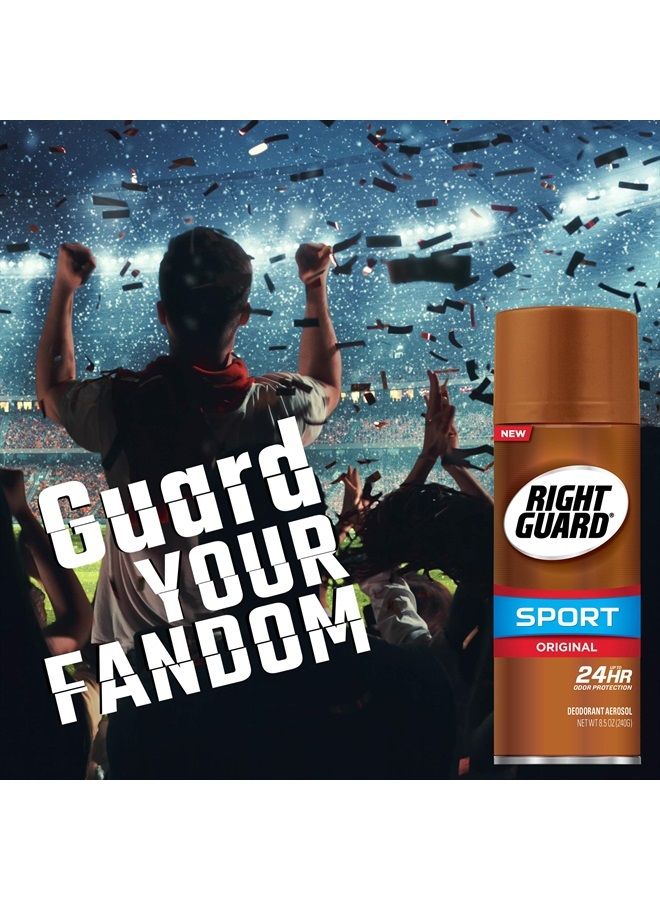 Right Guard Sport Deodorant Aerosol Spray, Original, 8.5 Ounce (Pack of 2) - Image 1