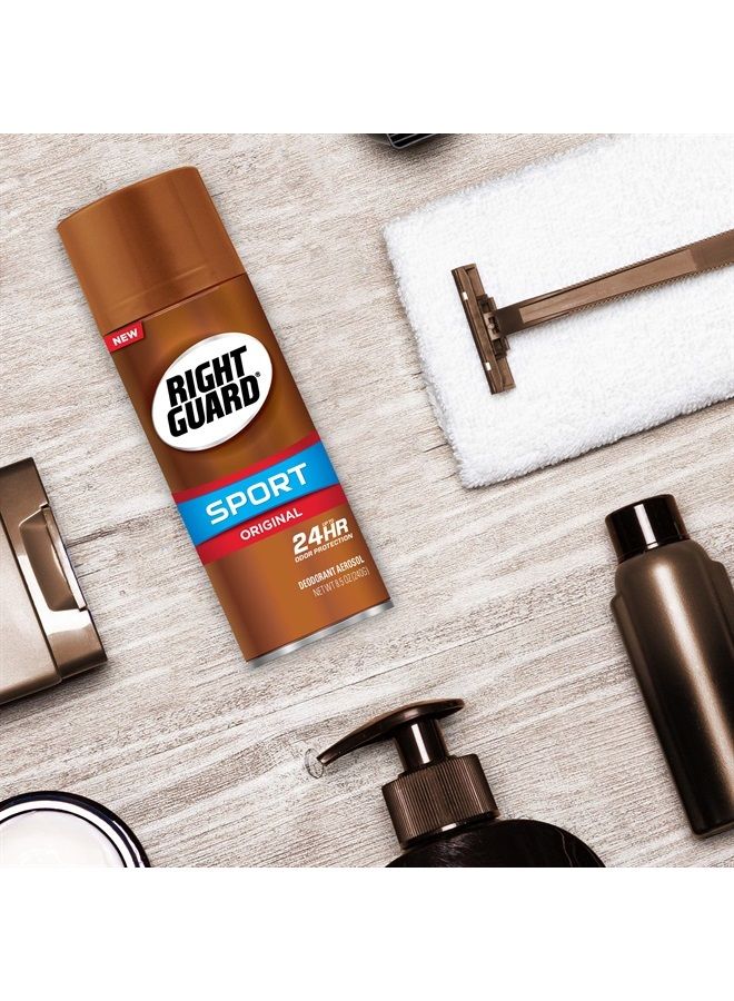 Right Guard Sport Deodorant Aerosol Spray, Original, 8.5 Ounce (Pack of 2) - Image 2