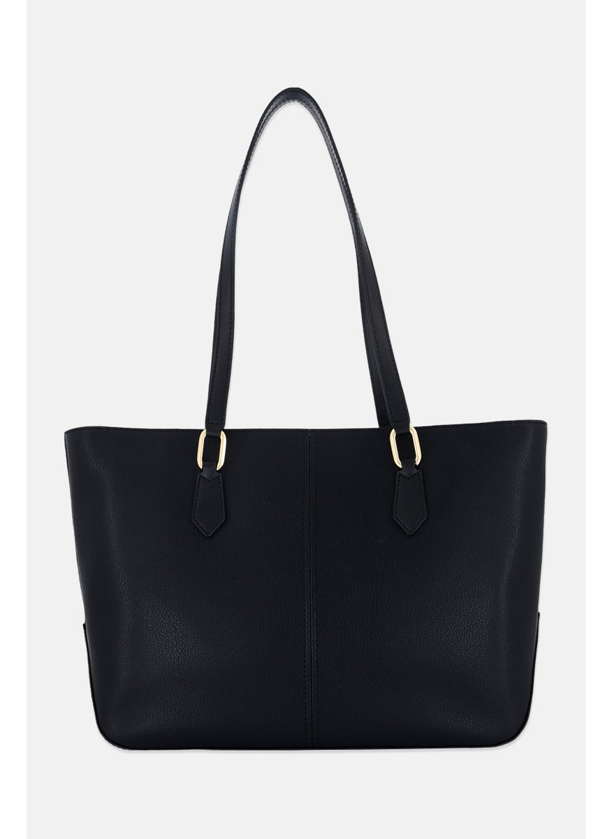Michael Kors Women Brand Logo Tote Bag 40 L x 12 W x 26 H cm, Black  - Image 3