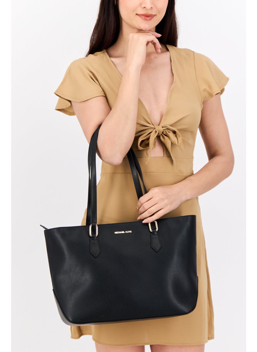 Michael Kors Women Brand Logo Tote Bag 40 L x 12 W x 26 H cm, Black  - Image 2