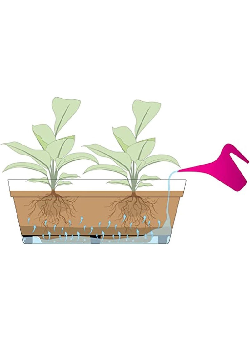 أيدل صندوق زراعة نافذة إيديل 50 سم - وعاء زهور مستطيل لشرفة السياج وحديقة الفناء - حاوية نباتات بلاستيكية - للاستخدام الداخلي والخارجي - صندوق نافذة كلاسيكي SWS - صنع في إيطاليا - بواسطة إيديل - Image 5