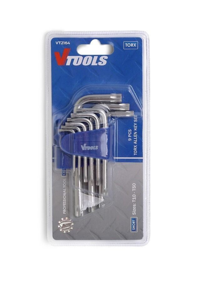 VTOOLS Chrome Vanadium Torx Key Wrench Set