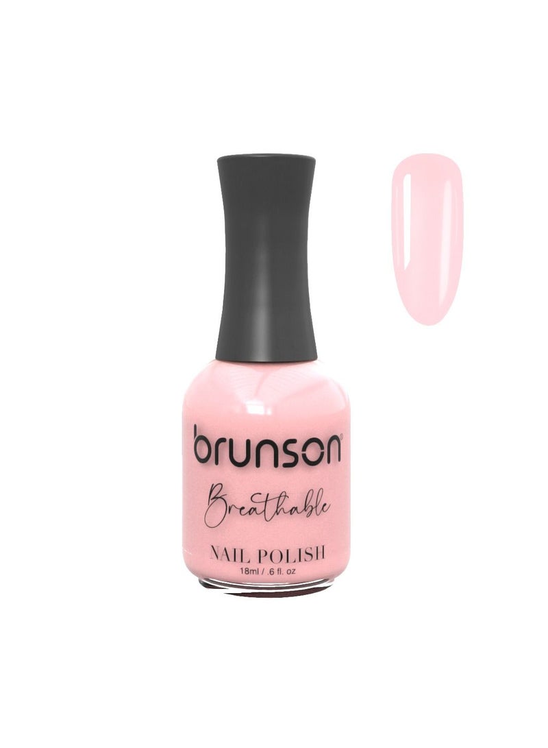 Brunson Breathable Nail Polish Halal Nail Lacquer Wudu friendly Quick Dry long lasting but easy peel off Glossy Shine Water Based Nail paint 18ml