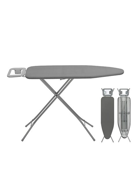 Feelings Perfect Ironing Board 140 x 33cm, Dark Grey Ironing Table with Adjustable Height, Foldable Laundry Board, Built-In Iron Rest, Durable Clothes Ironing Stand for Home