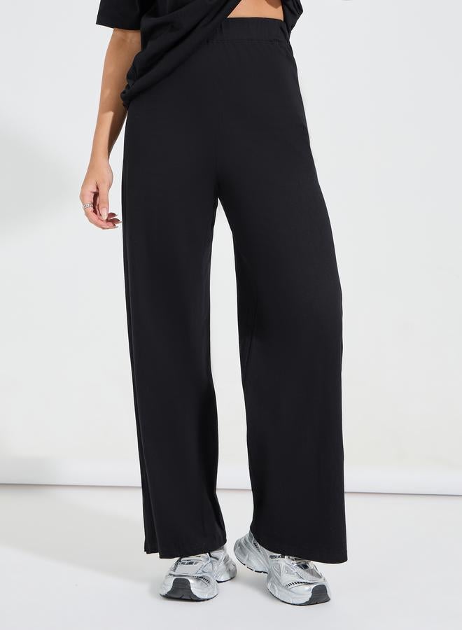 Styli Longline Oversized T-Shirt & Wide Leg Joggers Co-Ords  - Image 5