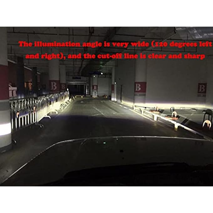 ريحني مصباح ضباب LED عالمي من الجيل الجديد، مُعدّل ومُحسّن لسيارات لكزس Lx570 وRx350 و450H وHS250 موديلات 2005 و2006 و2007 و2008 و2009 و2010 و2011 و2012 و2013، مع حواف من الكروم - Image 5