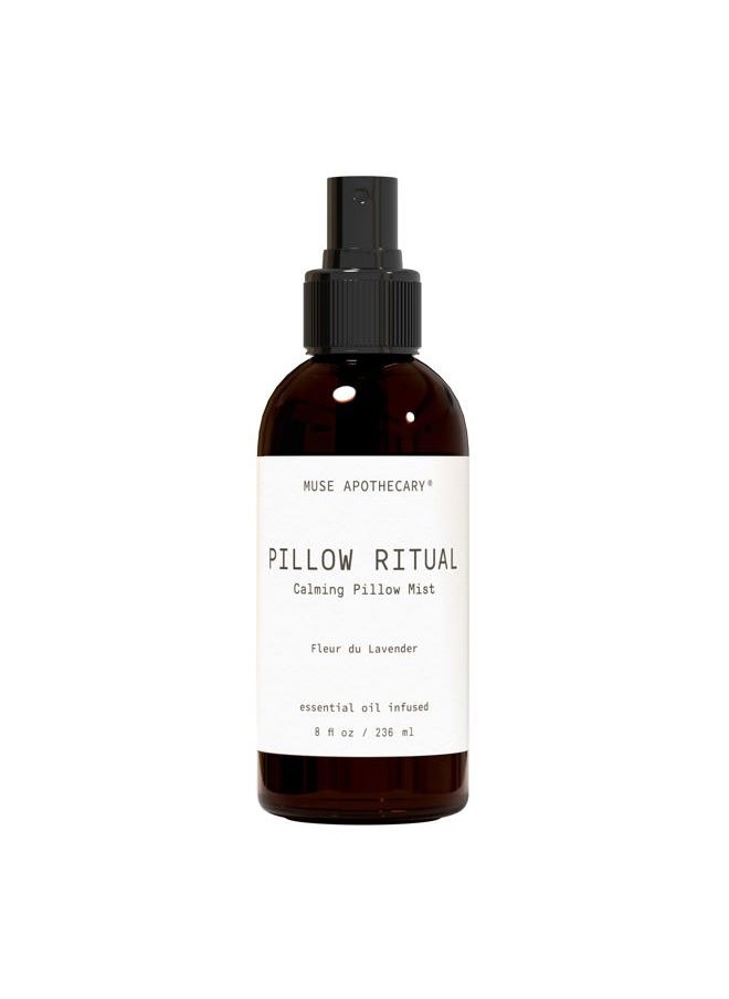 Muse Apothecary Pillow Ritual - Aromatic, Calming and Relaxing Pillow Mist, Linen and Fabric Spray - Infused with Natural Aromatherapy Essential Oils - 8 oz, Fleur du Lavender  - Image 1