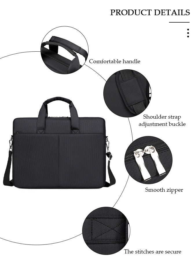 DUNISO Laptop Bag Lightweight Computer Bag Travel Business Handbag Briefcase Water Resistance Shoulder Messenger Bag for Men and Women Work Office - Image 4