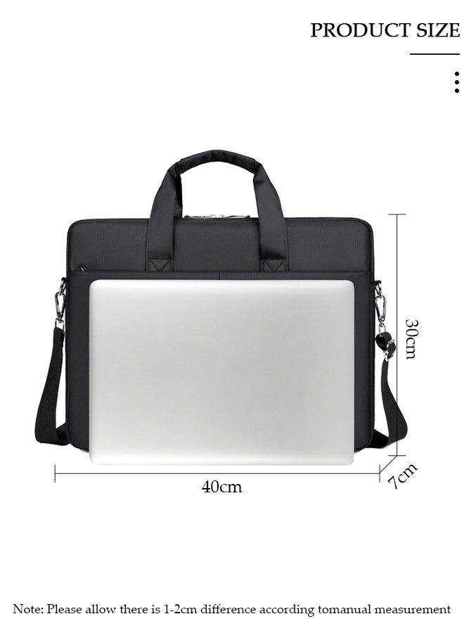 DUNISO Laptop Bag Lightweight Computer Bag Travel Business Handbag Briefcase Water Resistance Shoulder Messenger Bag for Men and Women Work Office - Image 2