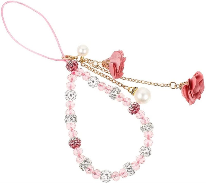 Pink Phone Strap – Wrist Lanyard, Adjustable, Nylon, for Smartphone, Anti-Loss