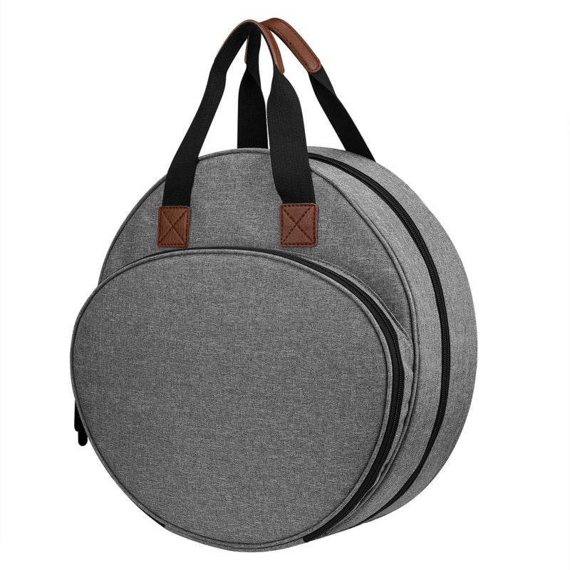 Portable Embroidery Storage Bag: Grey Fine Oxford Cloth, Large-capacity Multi-grid Storage - Easy To Clean Portable Embroidery Bag For Embroidery And Cross-stitch Projects - Image 1