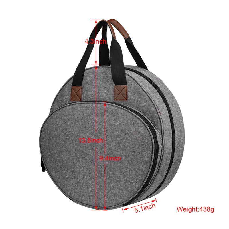 Portable Embroidery Storage Bag: Grey Fine Oxford Cloth, Large-capacity Multi-grid Storage - Easy To Clean Portable Embroidery Bag For Embroidery And Cross-stitch Projects - Image 5