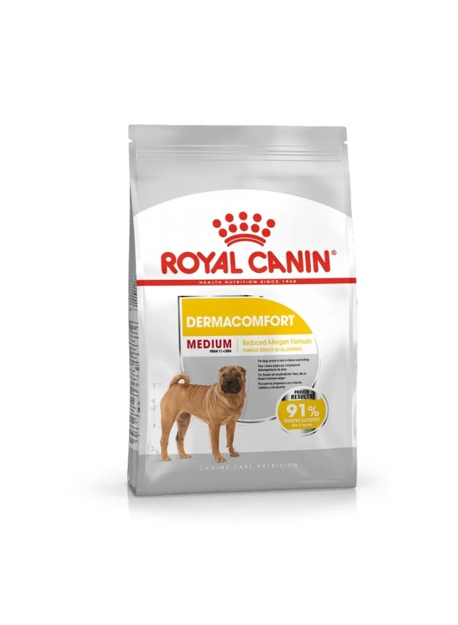 Royal Canin Canine Care Nutrition Medium Dermacomfort Dry Food Bag 3 Kg - Image 1