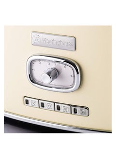 Westinghouse Westinghouse Retro 2-Slice Toaster - Six Adjustable Browning Levels - with Self Centering Function & Crumb Tray - Including Warm Rack for Bread, Bagels, Sandwiches, & Croissants - Beige  - Image 5