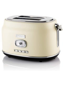 Westinghouse Westinghouse Retro 2-Slice Toaster - Six Adjustable Browning Levels - with Self Centering Function & Crumb Tray - Including Warm Rack for Bread, Bagels, Sandwiches, & Croissants - Beige  - Image 1