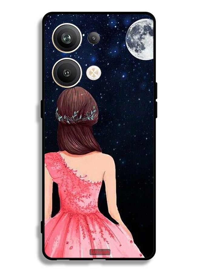 Tolwak Oppo Reno9 Pro Plus 5G Protective Case Cover Girl And Moon Art - Image 2