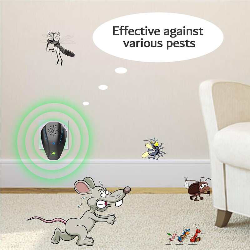 Neatmaster Ultrasonic Pest Repeller, Electronic Pest Repellent Ultrasonic Plug in for Roach, Mosquito, Mice, Spider, Ant, Flea, Bug, Pest Control for House Garage Office Hotel - Image 2