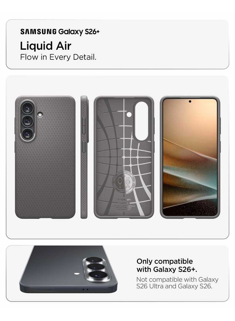 Spigen Liquid Air for Samsung Galaxy S26 PLUS Case Cover (2026) - Marble Gray - Image 2