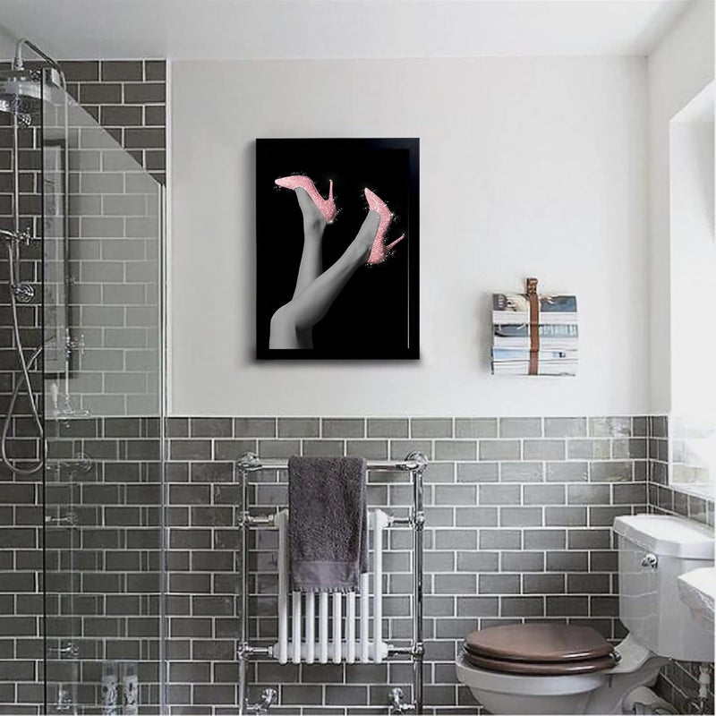 calmart Pink High Heels Framed Wall Art - Image 2