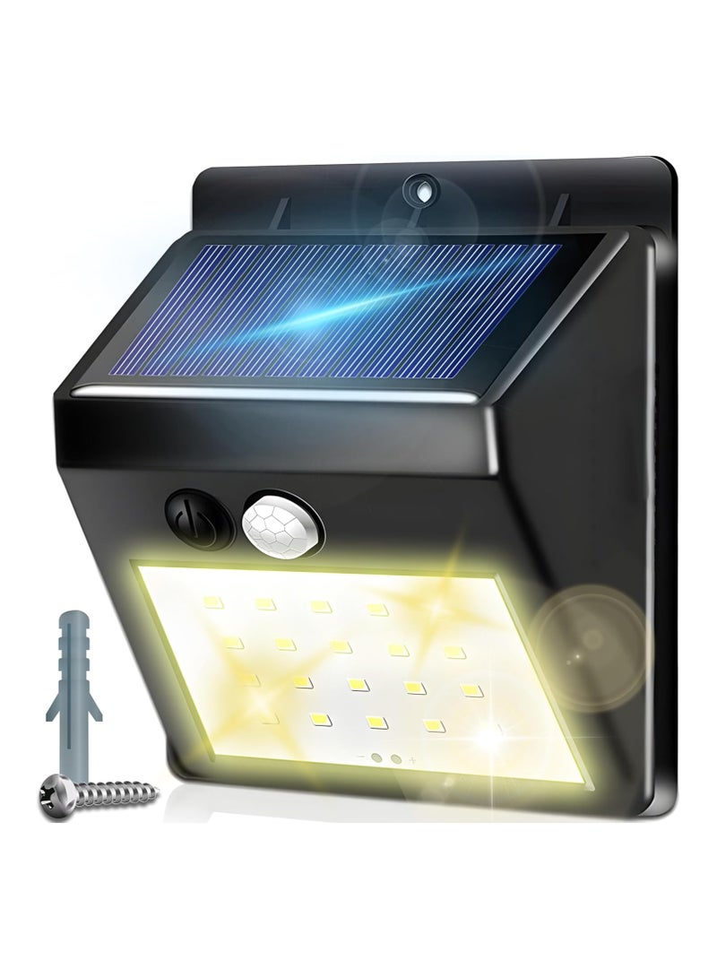 Sun Power Solar Lights for Outdoor Use with Motion Sensor LED, Outdoor Solar Light, Waterproof, Super Bright Garden Wall Light for Wall, Post, Pathway, Garden, Outdoor Light, Security Wall Light