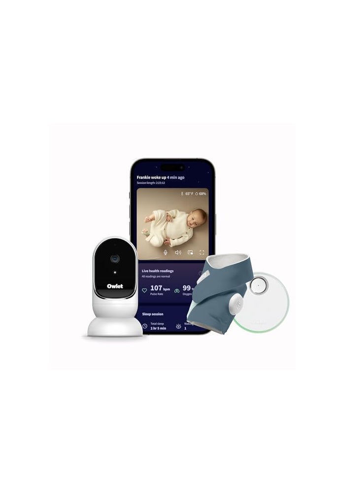Owlet Dream Duo Gen 1 Smart Baby Monitor FDACleared Dream Sock plus Owlet Cam 2 Tracks Notifies for Pulse Rate Oxygen while viewing Baby in 1080p HD WiFi Video - Image 1