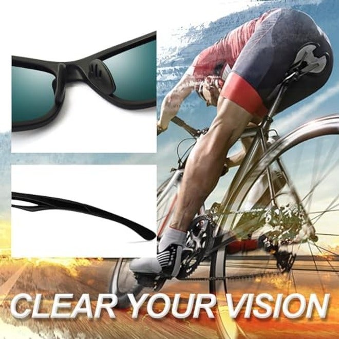 Joopin Polarized Sports Sunglasses for Men & Women – UV400 Wrap-Around Shades for Driving, Cycling & Hiking - Image 5