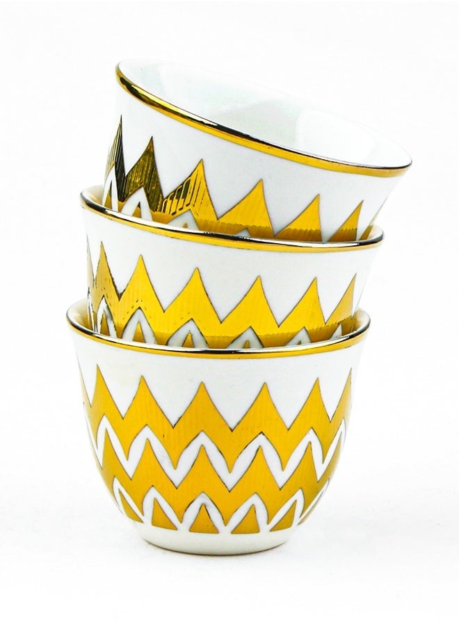 BASURRAH A set of Arabic coffee cups, 12 pieces  - Image 2