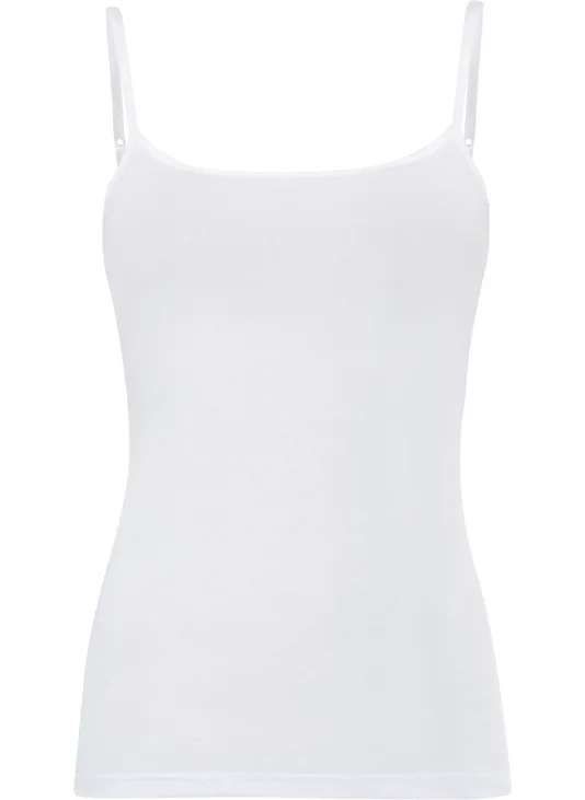 Anıt Lingerie Anit 2807 Women's White Adjustable Strap Tank Top