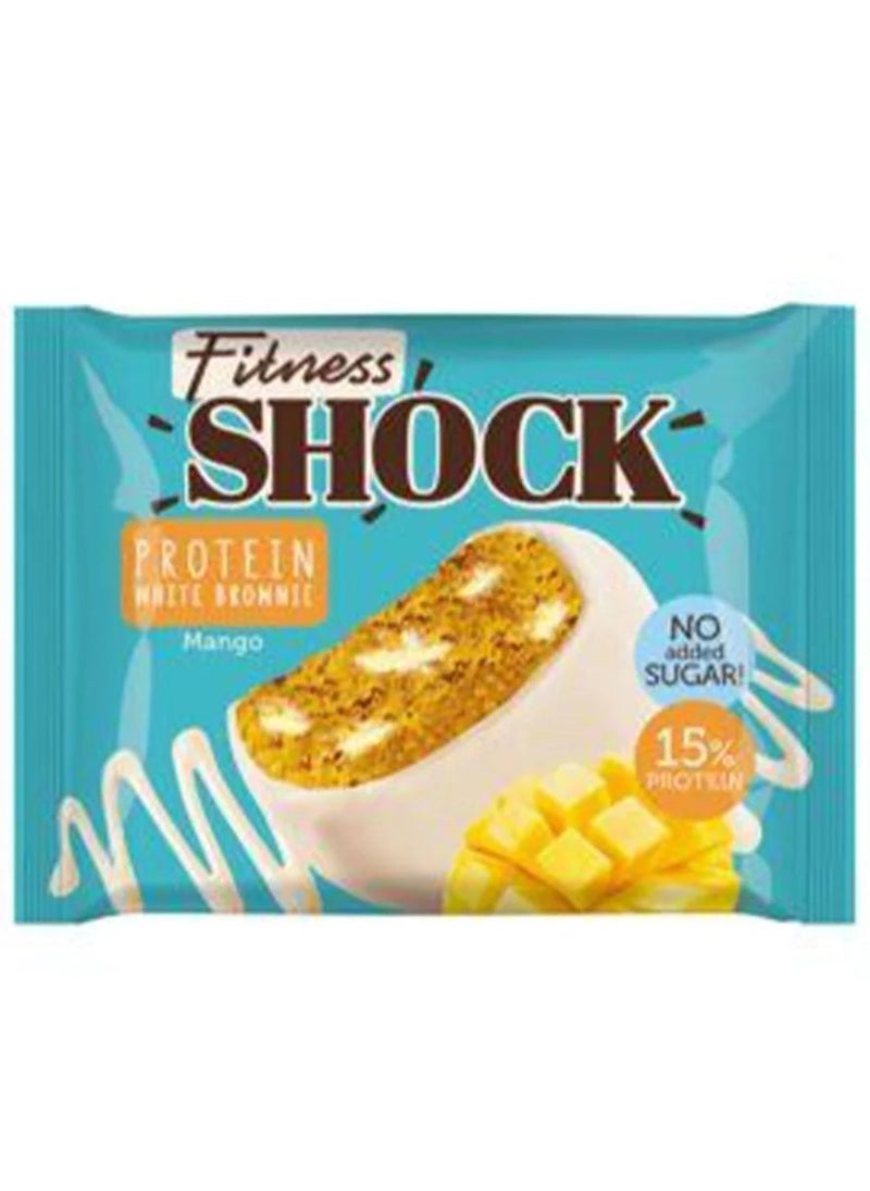 Fitness Shock - Fitness Shock Protein White Brownie Mango 10x50g – Power-Packed Protein for Fitness Enthusiasts - Image 1