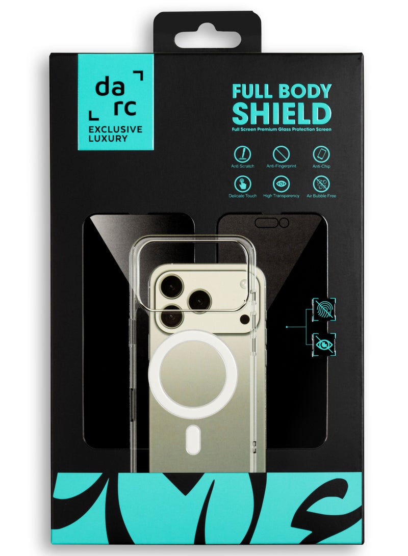 دارك بكج حماية اقتصادي متكامل مجموعة دارك الجديدة لحماية الايفون والمقاومة للصدمات، بمواد عالية الجودة - ايفون 17 - Image 1