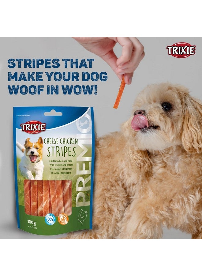 Trixie Premio Dog Treats, Delicious and Rich in Nutrient - Healthy Treats for Dogs, Suitable for All Breeds of Dogs - Pack of 3, (Cheese Chicken Stripes) - Image 2