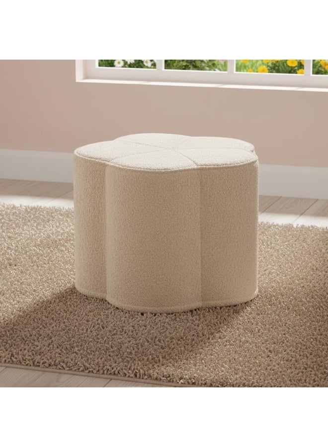 YOUWE7 Pouf Ottoman, Comfy Floral Ottoman for Living Room, Bedroom, Kids Room, Charm Floor Pouf for Home Decor, Full Foam Filling Foot Rest for Couch - Image 1