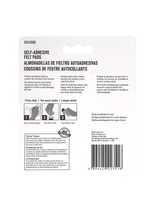 ACE 8-Piece Self-Adhesive Self-Leveling Round Protective Felt Pads Beige 3.8cm - Image 2