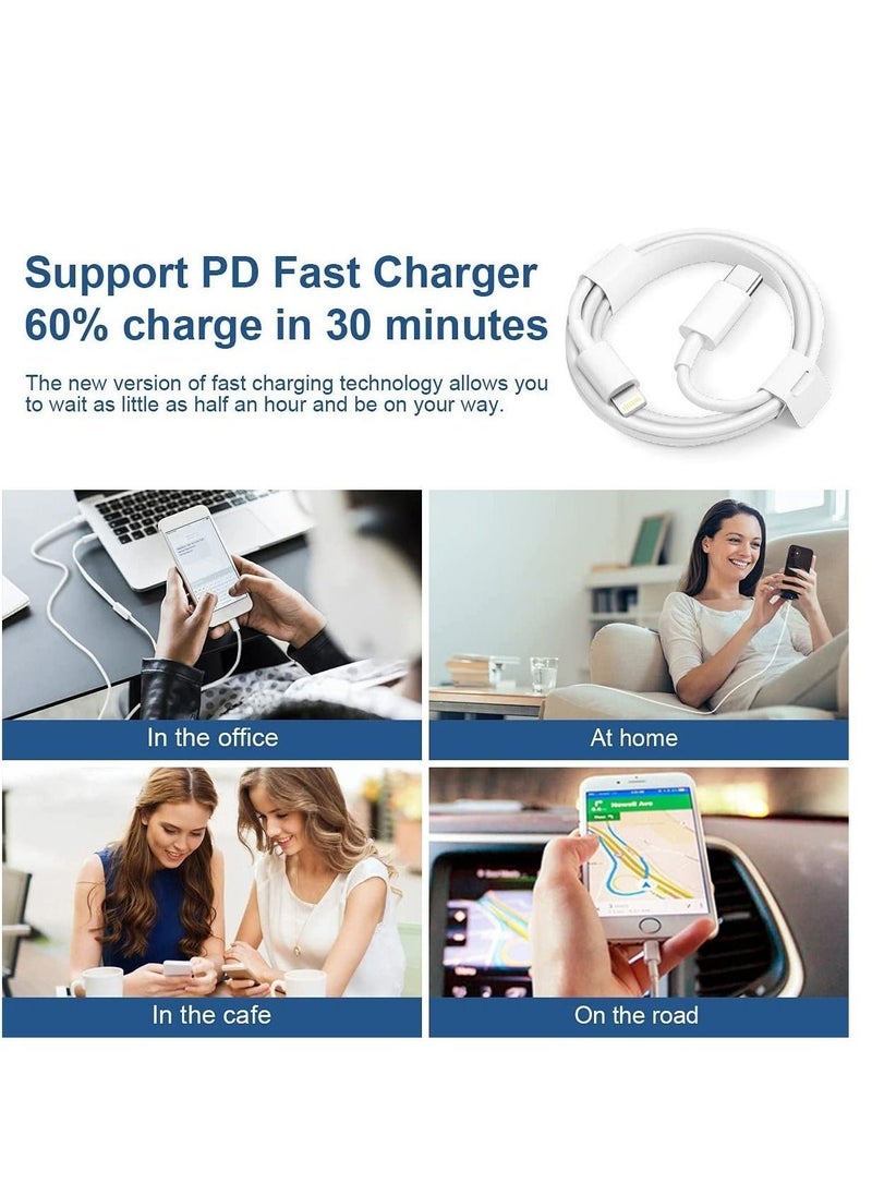 Generic iPhone Fast Charger Lightning Cable [Apple MFi Certified] 2-Pack USB-C to Lightning Cable (6.6Ft) Fast Charging Compatible with iPhone14/14 Plus/14 Pro/14 Pro Max/13/13pro/12/12 Pro/12 Pro Max  - Image 4