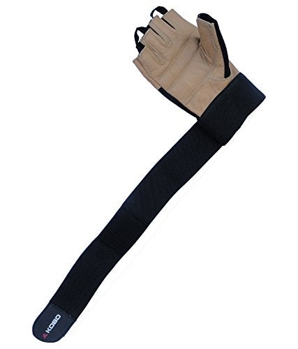 Kobo Weight Lifting Gloves/Gym Gloves/Fitness Gloves/Black/Brown (Imported) (Small) - Image 3