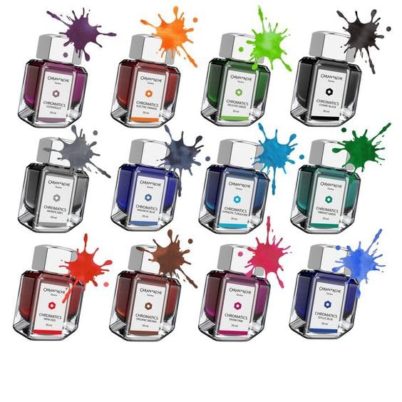 Caran d'Ache 50ml Chromatics Ink Bottle - Iddyllic Blue - Image 3