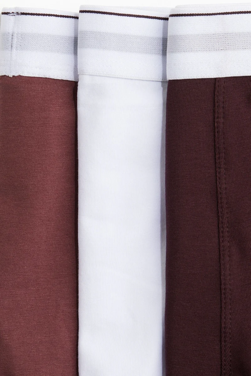 H&M  3-pack mid trunks with Lycra® for Men | Best Price UAE